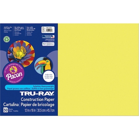 Tru-Ray Paper, Const, 12X18, Lvly Lemn Pk PAC103403